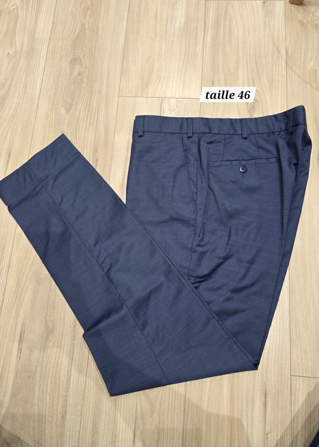 Pantalon costume pétrole